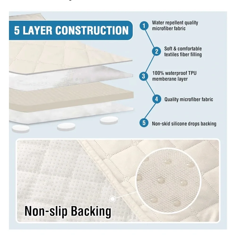 Waterproof Dog Sofa Cover - Ivory